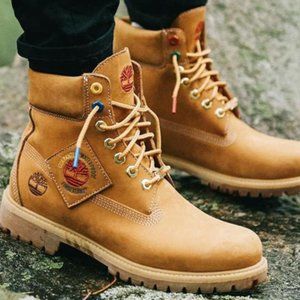 patch timberland field boots
